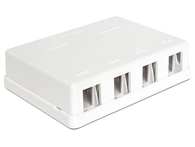 Base Surface Hembras Panel Keystone White 4 Sockets — image 1