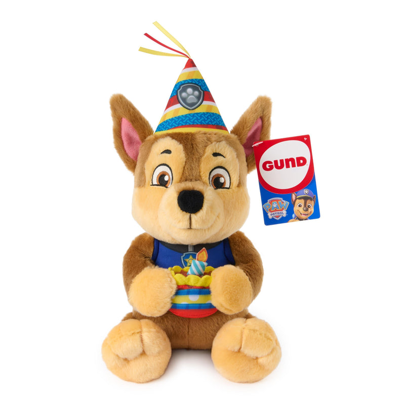 Spin Master Gund - Plush Toy Cumpleaños Paw Patrol Chase, Plush Toy 23CM 6076362