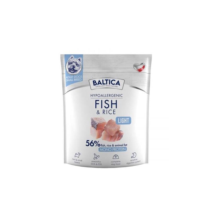 Baltica Nutraceutic Hypoallergenic Fish & Rice Light Xs / S 1KG