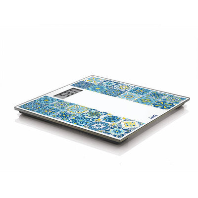 Scale Bathroom Electrónica With Battery Rechargeable Charging Máxima 180KG Model Estampado Blue — image 1
