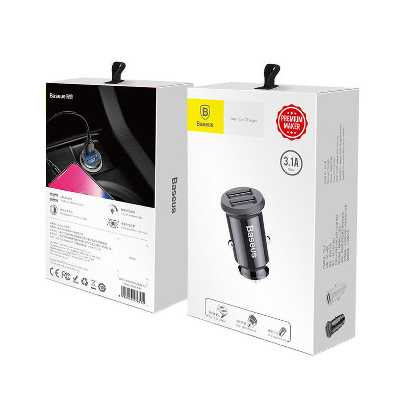 Baseus Charger Mechero Car USB 3.1A