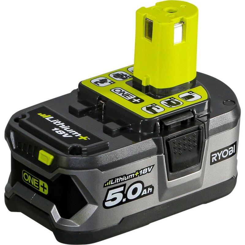 Ryobi Battery One + 18VOLT 5AH Lithium + RB18L50 Grey/Green 5133002433