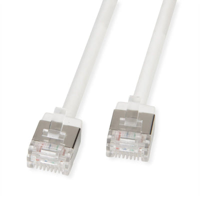 Roline U FTP Datacenter Network Cable CAT.6A (class Ea), Lsoh, Slim, Extra Kurzer Plug White 2M — image 1