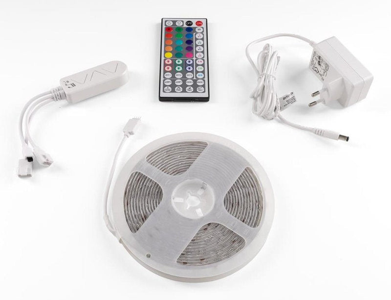 Avide LED Streifen Blister 12V 16W RGB 5M Tuya Ir Fernbedi.