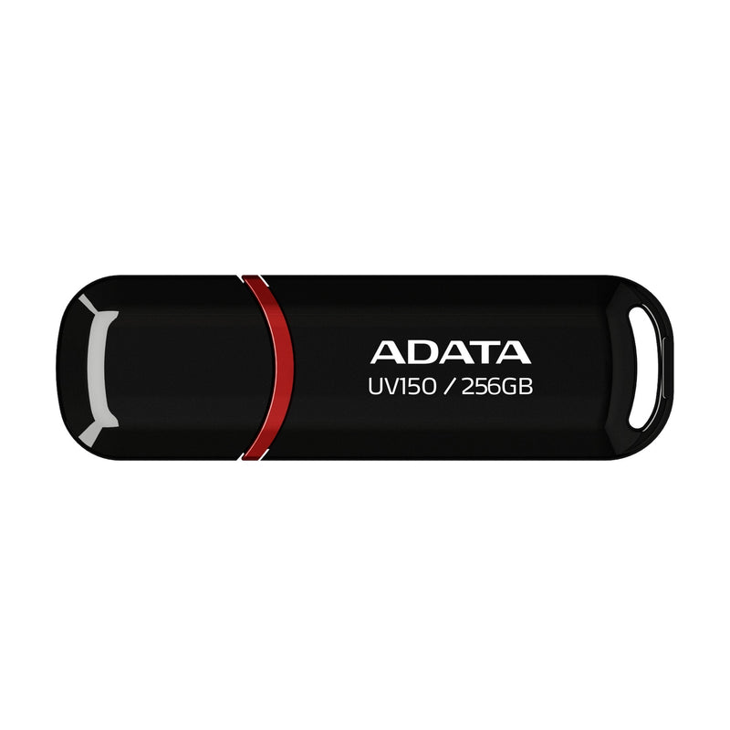 ADATA USB Flash Drive UV150 256GB, USB Black/Red USB-A 3.2 Gen 1