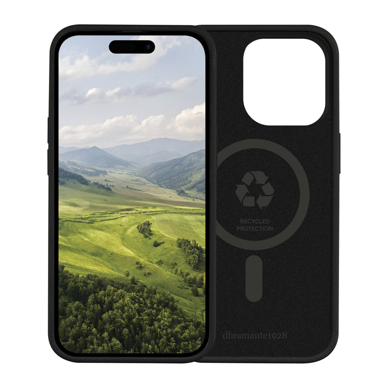 DBRAMANTE1928 Monaco Magsafe Case For Iphone 15 Pro Max. Black