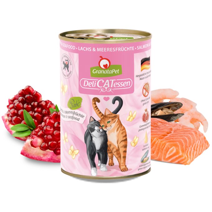 Granatapet Delicatessen Salmon And Seafood - Comida Húmeda Gatos - 400G