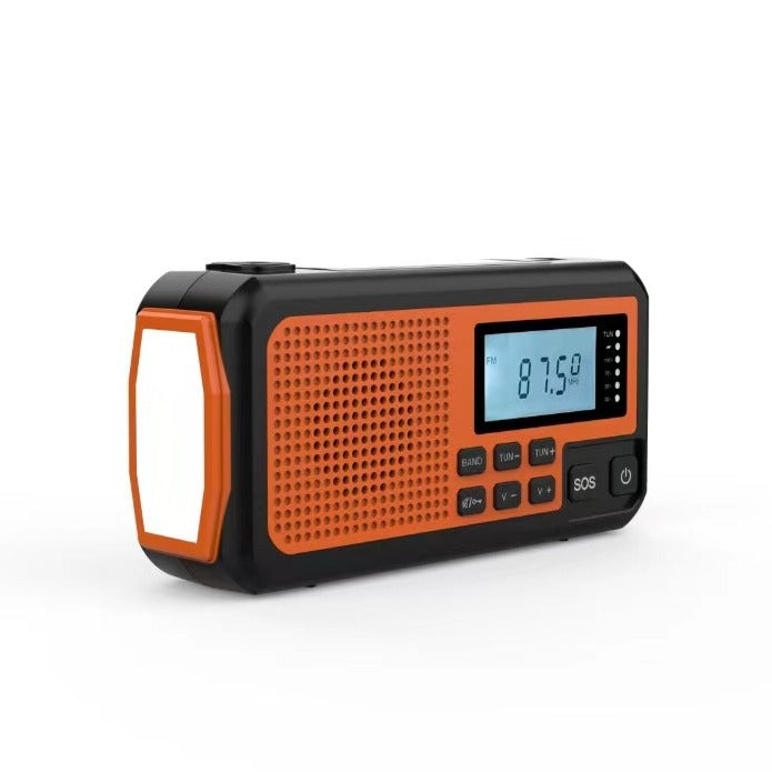 Outdoor Solar-powered Flashlight Power Bank