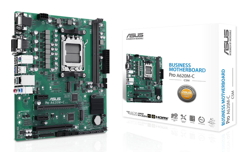 ASUS Motherboard Pro A620M-C-CSM AMD, AM5,DDR5,MATX