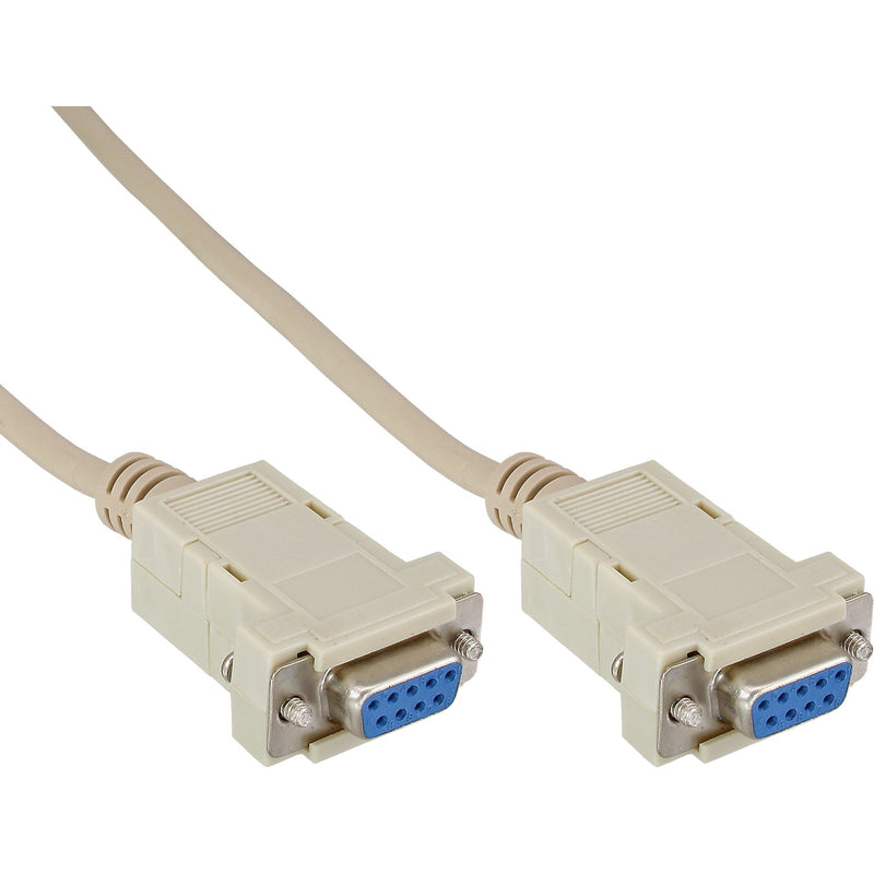 Inline Cable Null Modem DB9 Female a Female Ensamblado Grey 2M