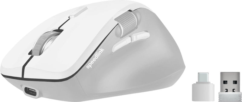 Speedlink Mouse Rechargeable Wireless Libera Bt Quiet White