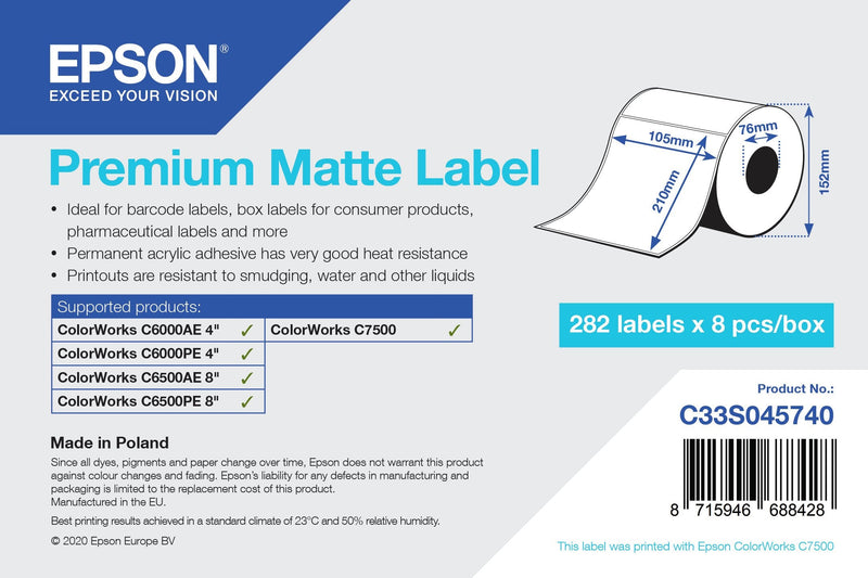 Epson C33S045740 Label Printer Label Printer Self-adhesive