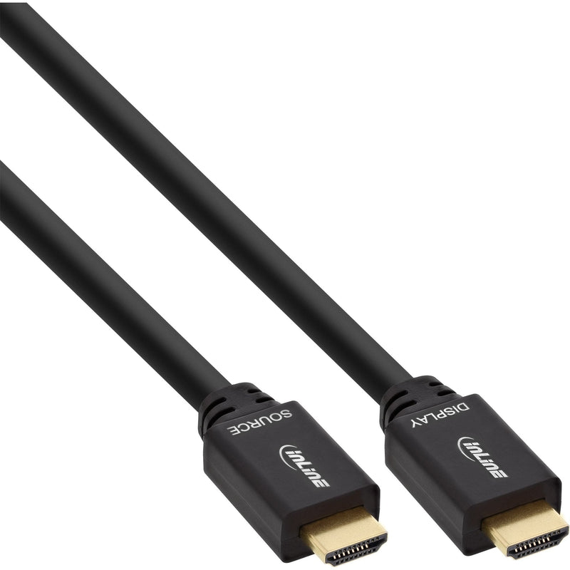 Inline HDMI Cable Activo With Ethernet Male Black 30M