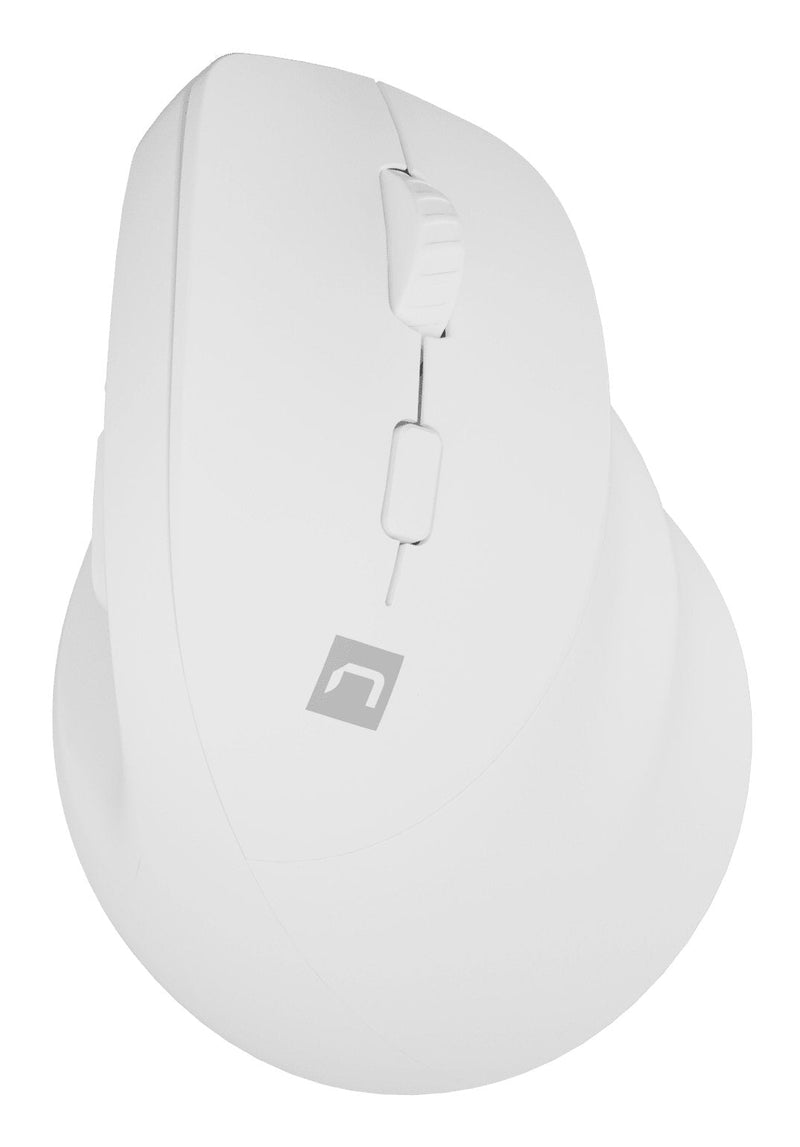 Natec Mouse Crake 2 Wireless Vertical Bt 5.2 + 2.4GHZ 2400 DPI Colour White
