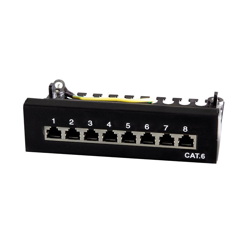 Logilink Patchpannel Desktop 8 Port CAT.6 STP Black