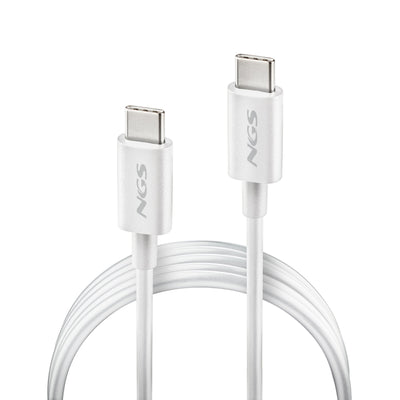 Ngs USB Cable 2.0 Type-c Zyro 60W-1 USB Type-c Male USB Type-c Male Up To 60W 480Mbps 1M White — image 1