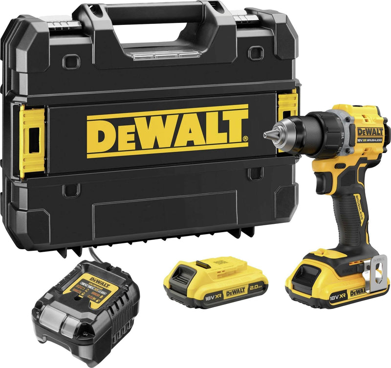 Dewalt Destornillador Perforación Batería DCD794D2T, 18 Voltios Amarillo/Negro 2X Li-ion Xr Batería 2AH, T Stak Caja