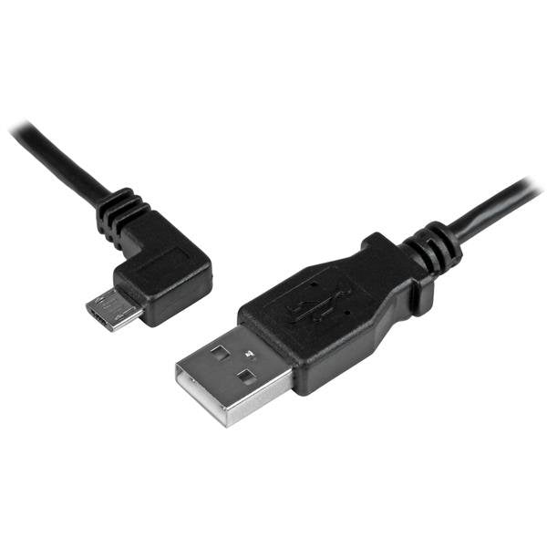 StarTech.com Cable 0,5M Micro USB Acodado a Izquierda Charging And Sincronización Smartphones Or Tablets