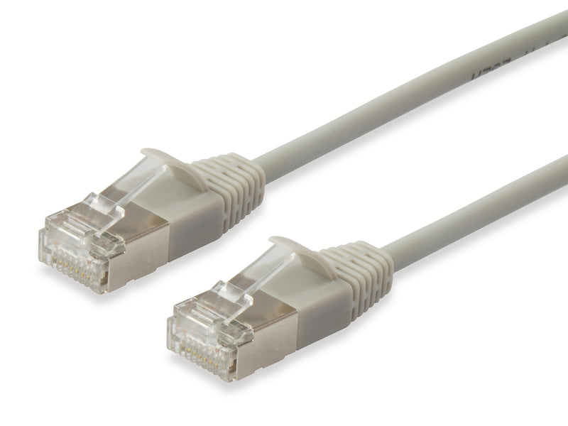 Equip Network Cable CAT.6A Slim F FTP 2x RJ45 1.50M Beige Lszh