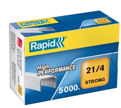 Rapid Box Of 5000 Staples 21/4 - Alambre Reforzado Galvanizado - Patilla 4MM