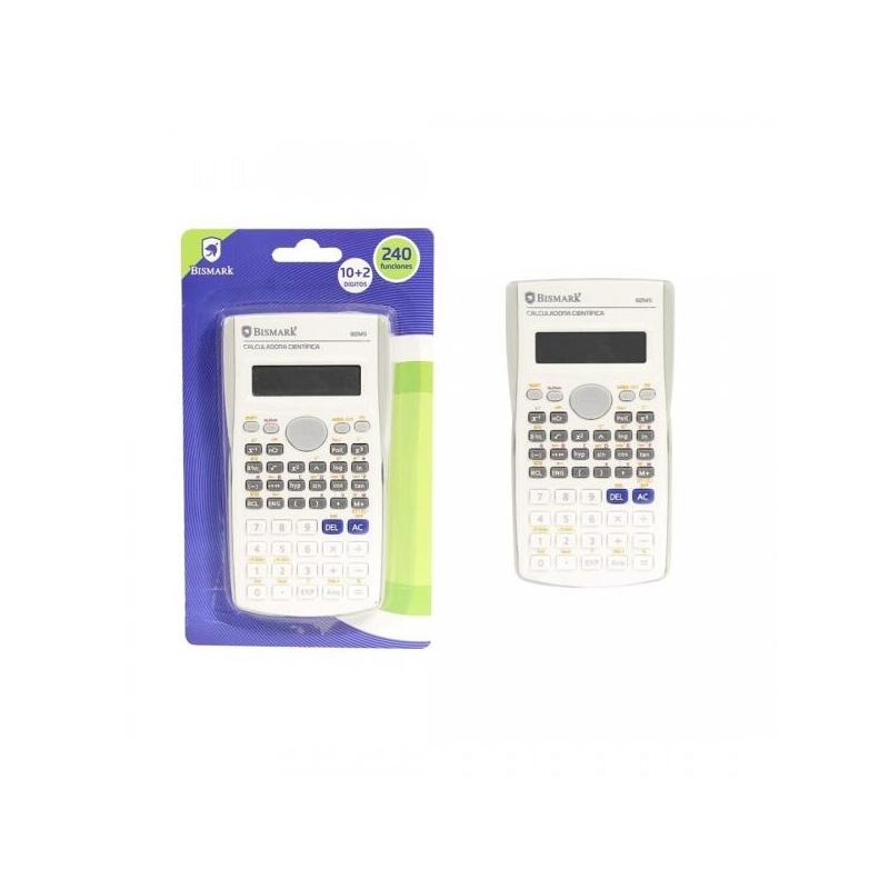 Bismark 82MS Calculator Cientifica 12 Digitos With 240 Funciones - Cover Protectora - Funcion Multi-replay - C