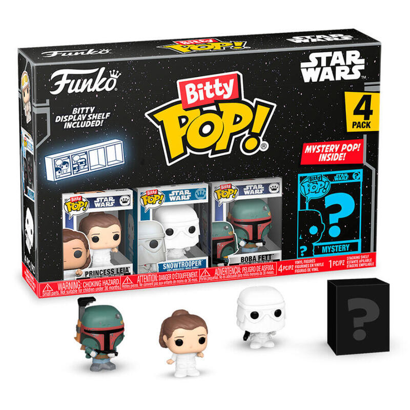 Blíster 4 Figuras Bitty Pop Star Wars Leia