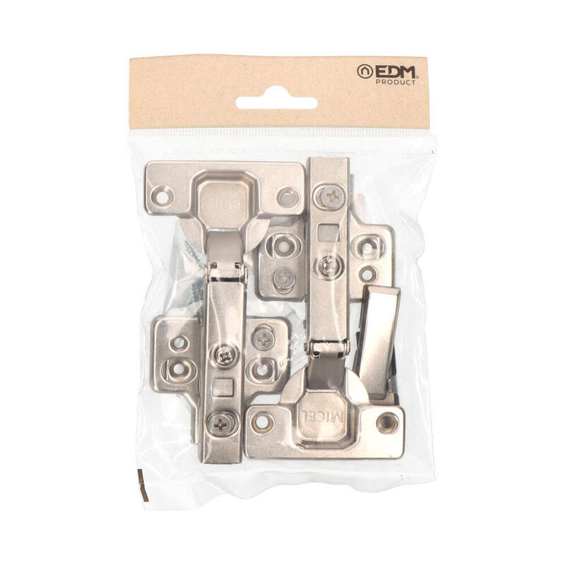 EDM Blister Hinge Cazoleta Piston Recta BC05 35MM Zn