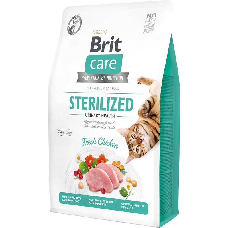 Brit Care Grain-free Sterilized Urinary - Comida Seca Gatos - 2KG
