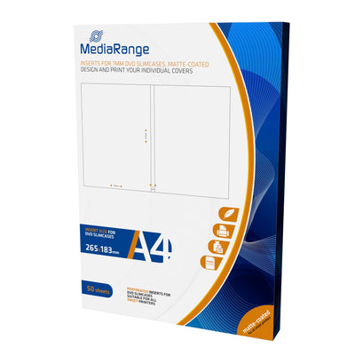 Mediarange MRINK122 Paper Printer Inyección Ink A4 (210X297 Mm) Matte 50 Hojas White — image 1