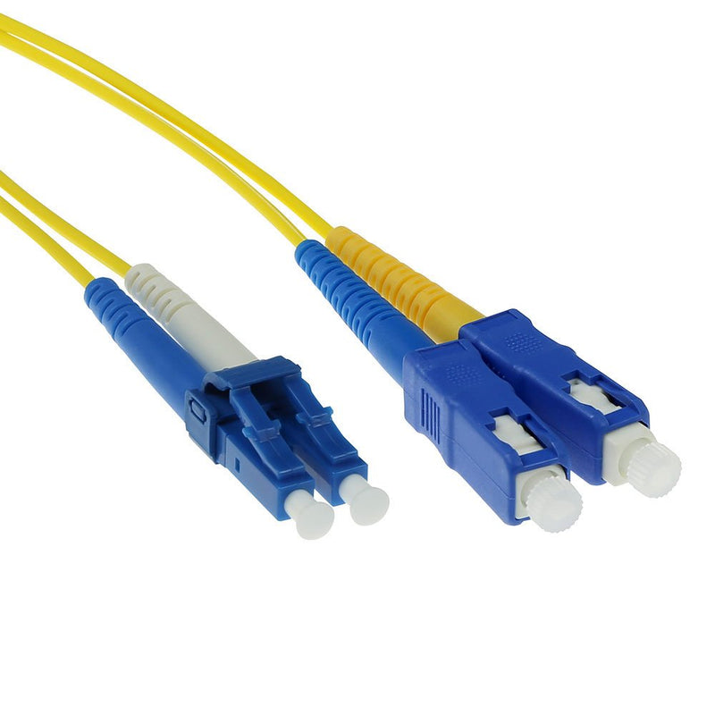 10 Meter Lszh Singlemode 9 125 OS2 Fiber Patch Cable Duplex With Lc And Sc Connectors