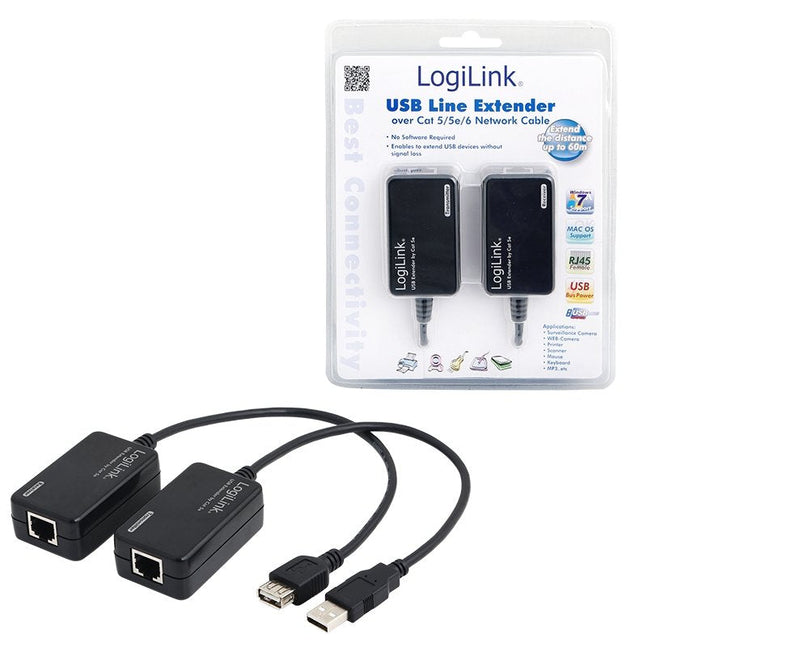 Logilink Repetidor Alargador USB 2.0 CAT.5 / 6 Hasta 60M
