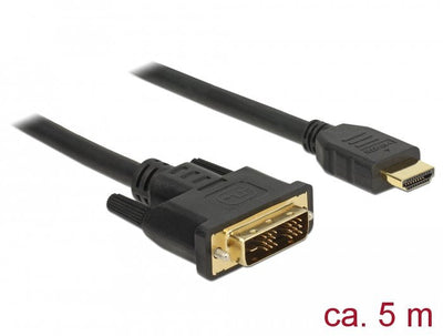 Delock 85586 HDMI Cable a DVI 18 + 1 Bidireccional 5M — image 1