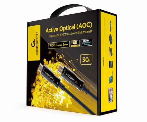 Gembird Active Optical Aoc High Speed HDMI Cable With Ethernet Aoc Premium Series 30M — image 1