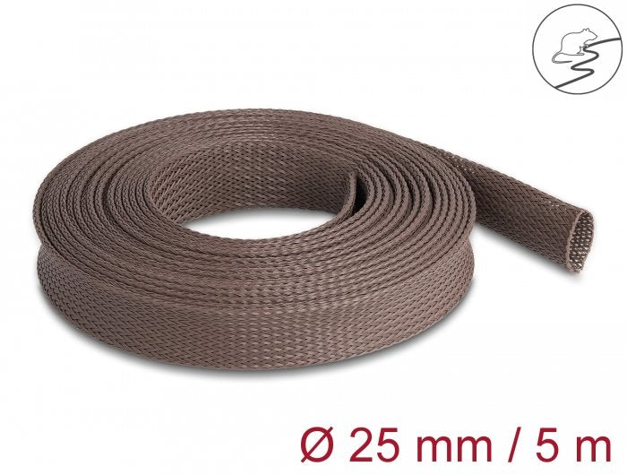 Delock Case Trenzada a Prueba Roedores Emirable 5 Mx 25MM Brown