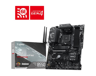 MSI Motherboard Mpg B550 Gaming WIFI6E 7C56-092R AM4 DDR4 — image 1