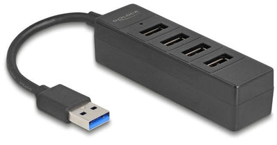 Delock Hub USB4 Port USB 5Gbps With 4 X USB Typ-a Female Black — image 1