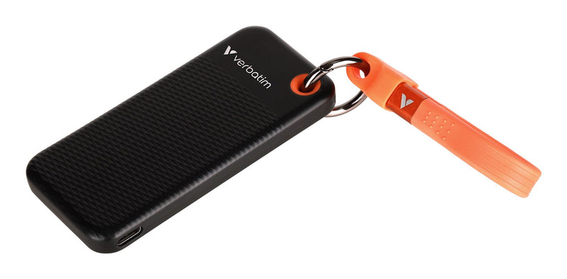 Verbatim SSD 128GB, USB 3.2, Type-c, Pocket, Black/Orange