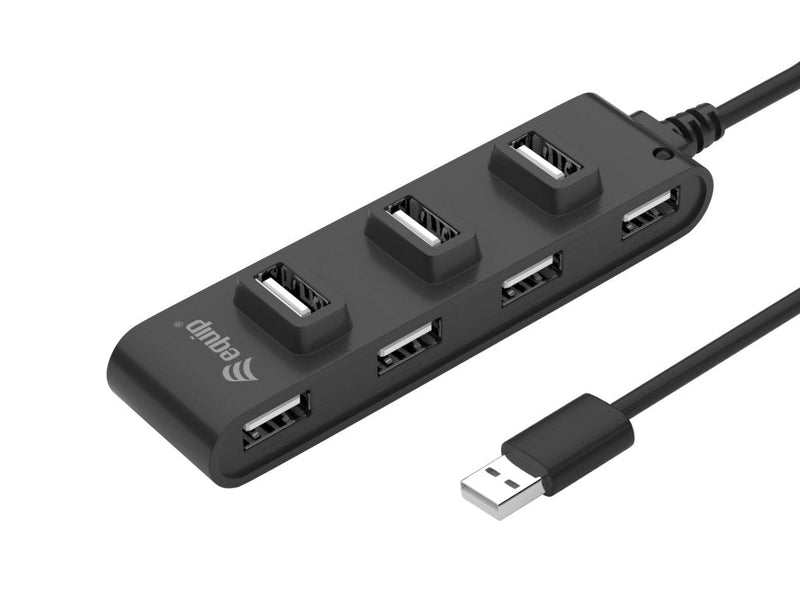 Equip USB Hub USB 2.0M - 7x USB H 0.15CM 480Mbps Black