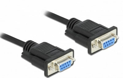 Delock RS-232 Cable Serie D-sub 9 Connector Female a Female Nullmodem With Narrow Housing Connector - Full Han — image 1