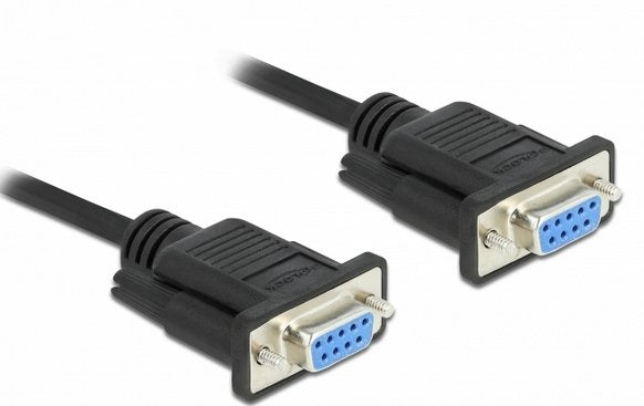 Delock RS-232 Cable Serie D-sub 9 Connector Female a Female Nullmodem With Narrow Housing Connector - Full Han
