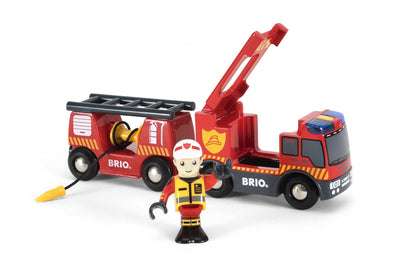 Brio World Vehículo Bomberos With Ladder Vehículo Toy Red/Yellow With Light And Sound 33811 — image 1