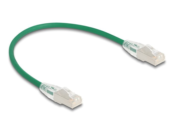 Delock RJ45 Network Cable CAT.6A Male a Male U/FTP Slim 0,3M Green