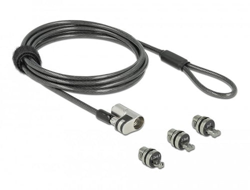 Navilock Notebook Cable Security With 3 Verrieglungsköpfen — image 1