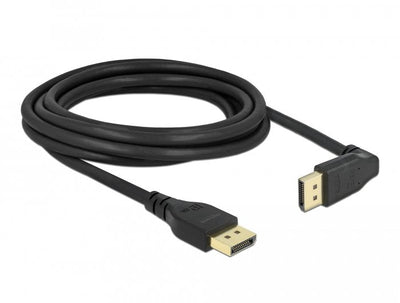 Delock Cable DisplayPort Plug Gerade Zu Plug 90° Oben Gewinkelt 8K 60 HZ 3M Without Einrastfunktion — image 1