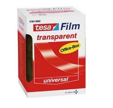 Tesa Film Tape Adhesiva Officebox Transparent 66MX19MM -pack 8U-