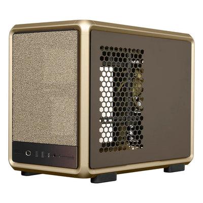 Cooler Master PC Case Masterframe 400 Mesh Gold Limited Edition Box microATX - 2x USB-A 3.2 1x USB-C 3.2 1X Au — image 1