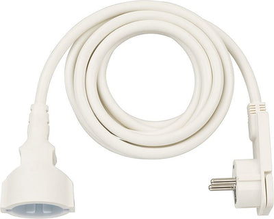 Brennenstuhl Cable Extensión With Plug Flat Acodado 3M, White — image 1