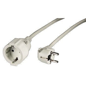 Hama Cable Extension Schucko 2M White