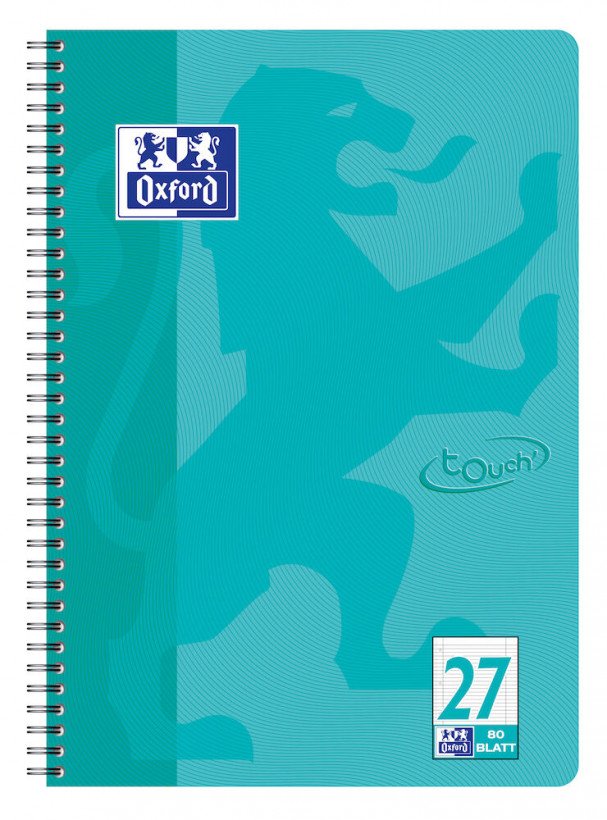 Oxford Bloc Universitario A4 + L.27 Aqua 80 Hojas