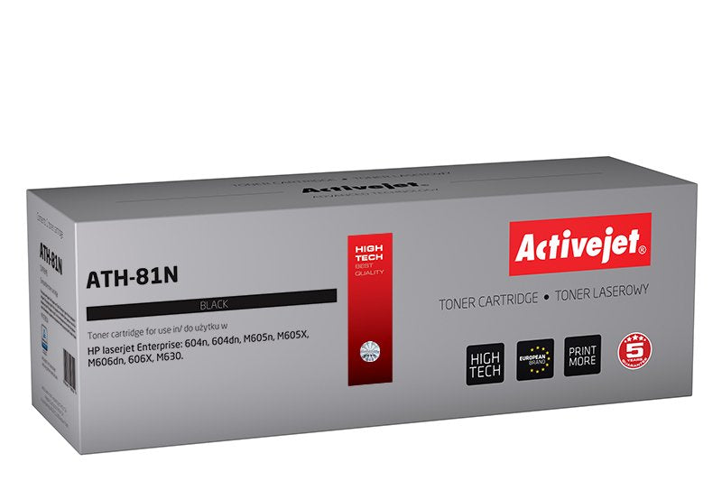 Activejet Toner ATH-81N (reemplazo HP 81A CF281A - Supreme - 10500 Páginas - Black